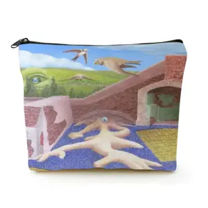 This Was Not Unusual Linen Cosmetic Bag