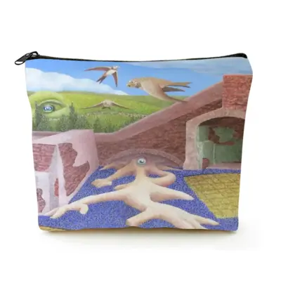 This Was Not Unusual Linen Cosmetic Bag