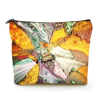 Shattered Linen Cosmetic Bag