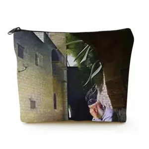 Old Jerusalem Shabat Linen Cosmetic Bag