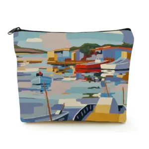 Sète La Pointe Courte Linen Cosmetic Bag