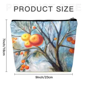 The Apple Tree Linen Cosmetic Bag