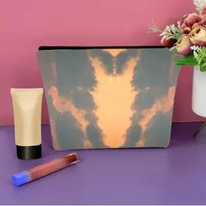 Bermuda Dragon Sunset Linen Cosmetic Bag