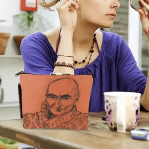 Portrait Of Sergei Linen Cosmetic Bag