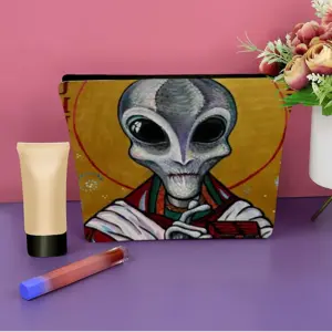 Icon Of Alien Enki Linen Cosmetic Bag