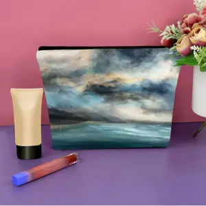 The Moment Between Linen Cosmetic Bag