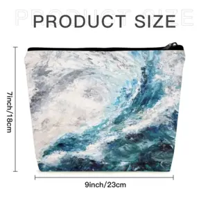 Liquid Language Linen Cosmetic Bag