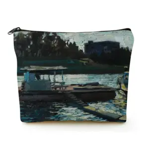 At The Pier Linen Cosmetic Bag