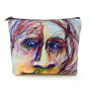 Greet Greet Greet Linen Cosmetic Bag