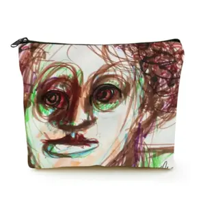 Exit Please Linen Cosmetic Bag