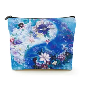 The Energy Of Life Linen Cosmetic Bag