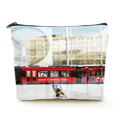 Berlin Babylon #007 Linen Cosmetic Bag