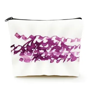 Calligraphic Landscape 002 Linen Cosmetic Bag