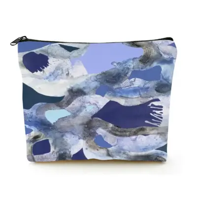 The Rising Water Iii Linen Cosmetic Bag