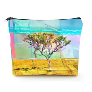 The Tree On The Hill Linen Cosmetic Bag