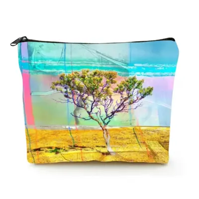 The Tree On The Hill Linen Cosmetic Bag