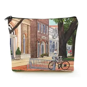 East Hampton New York Linen Cosmetic Bag