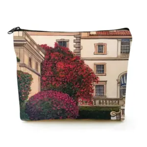 Villa Vizcaya Miami Linen Cosmetic Bag