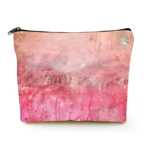 Red Redemption Linen Cosmetic Bag