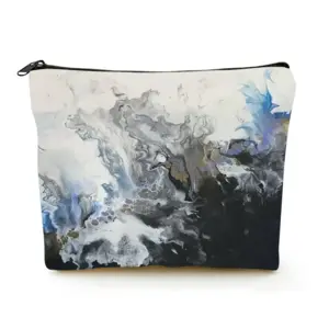 Rising Mist Linen Cosmetic Bag