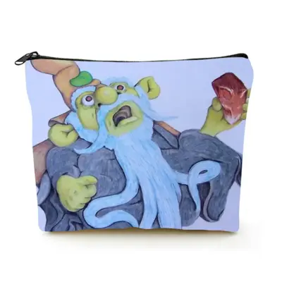 Baby Blue Beard Wizard Linen Cosmetic Bag