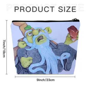 Baby Blue Beard Wizard Linen Cosmetic Bag