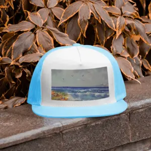 Resting On The Beach Grid Cap