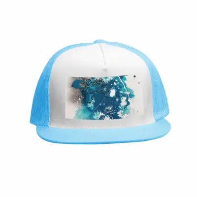 Basic Blue Grid Cap