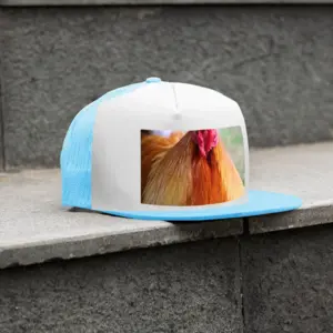 Rooster Stare Down Grid Cap