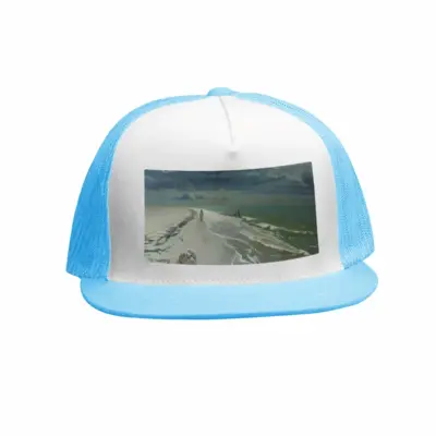 Storm By The Sea Grid Cap