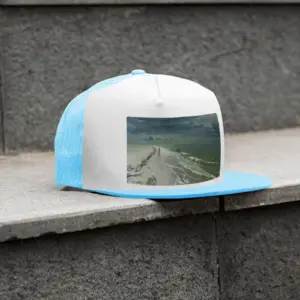 Storm By The Sea Grid Cap