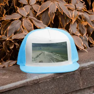 Storm By The Sea Grid Cap