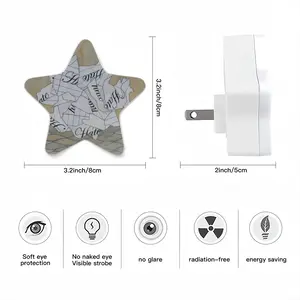 Crush Hate Sensor Night Light (Star)