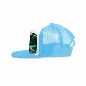 Green Waves Grid Cap