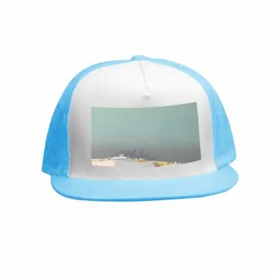 Lagoon With Two Boats Grid Cap