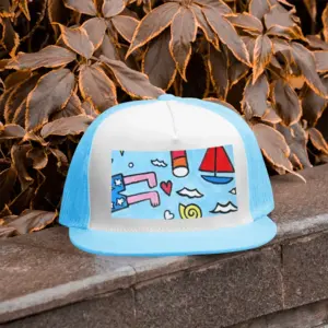 Seaside Grid Cap