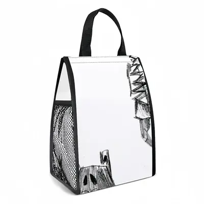 Angst Fear Insulated Lunch Bag (Mesh Pocket)