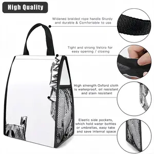 Angst Fear Insulated Lunch Bag (Mesh Pocket)