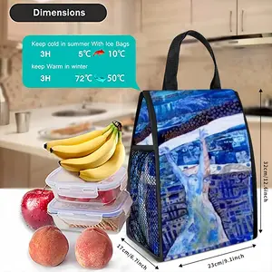 True Blue Insulated Lunch Bag (Mesh Pocket)