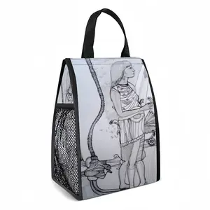 Mandala Of The Bathroom Insulated Lunch Bag (Mesh Pocket)