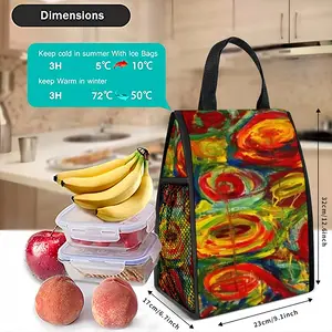 Whirls Insulated Lunch Bag (Mesh Pocket)