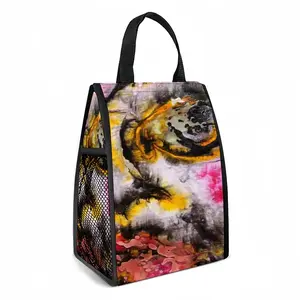 Ephemeral Face I Insulated Lunch Bag (Mesh Pocket)