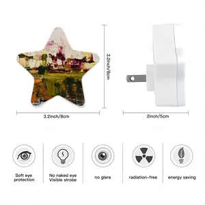 Blooming Cherry Trees Sensor Night Light (Star)