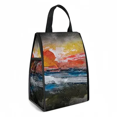 Sunset Insulated Lunch Bag (Mesh Pocket)