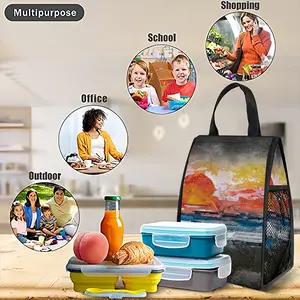 Sunset Insulated Lunch Bag (Mesh Pocket)