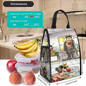 Office Holiday Scheme Insulated Lunch Bag (Mesh Pocket)