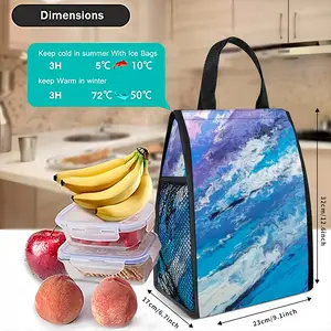 A Quintessence Of Water Insulated Lunch Bag (Mesh Pocket)