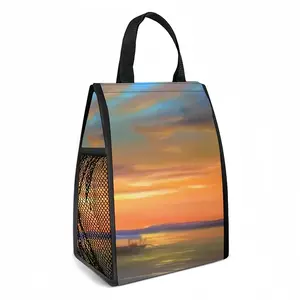 Yellow Sea Insulated Lunch Bag (Mesh Pocket)