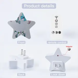 Cat And Butterflies Sensor Night Light (Star)