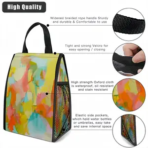 Landscape Of Reunion Insulated Lunch Bag (Mesh Pocket)